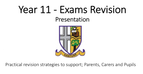 Exams Revision Evening Presentation